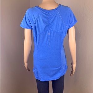 Tangerine Reflective Blue Athletic Shirt Size Med
